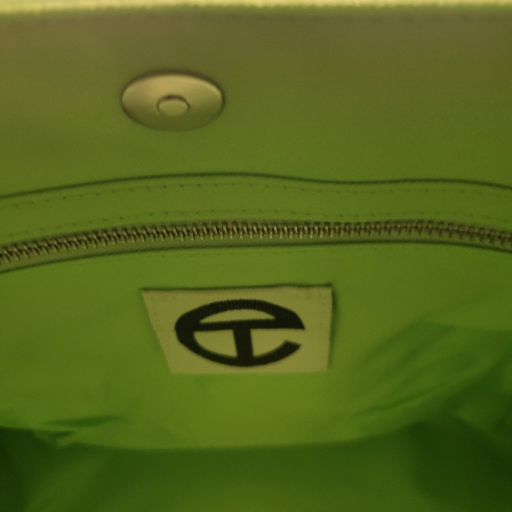 Medium Double Mint Shopping Bag- Green - Picture 10 of 16